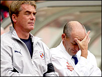 Kevin Dillon (left) and Steve Coppell