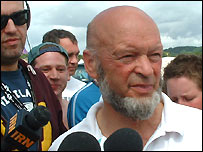 Michael Eavis at Glastonbury 2004