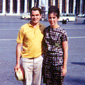 Arthur and Bernadette on their honeymoon in Rome. In the background you can see the Italian parliament building, known as the Wedding Cake