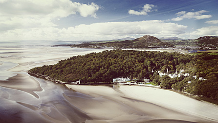 Portmeirion, on the Snowdonia coastline