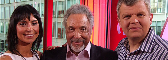 Tom Jones in the studio