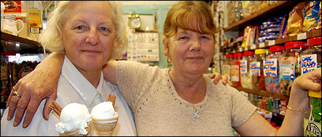 Rosita and Kath of Granelli's Sweet Shop