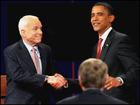 John McCain dhe Barack Obama