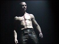 Richard Winsor as the monster. Photo: Robert Day 