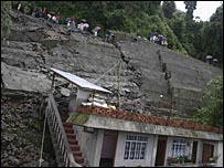 دارجیلنگ میں تودے گرنے کا واقعہ (فائل فوٹو) 