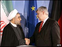 يوشکا فيشر وزير خارجه آلمان و روحانی