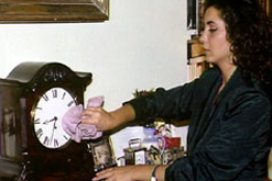 Doing the household chores