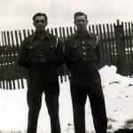 Killer McCappin and Andy Frazer taken in the workyard.