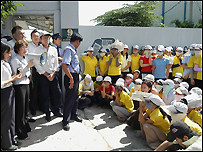 Công nhân đình công tại một công ty liên doanh