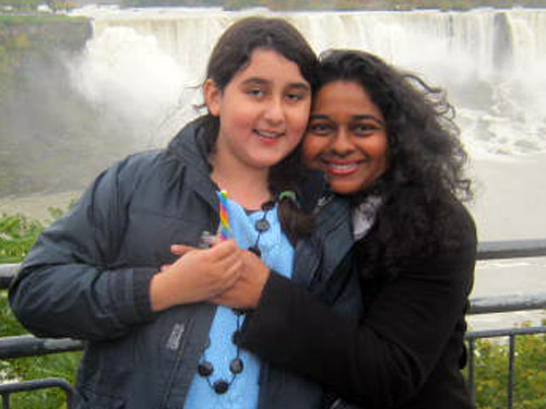 Jane Chelliah with her daughter