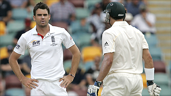 James Anderson and Mike Hussey