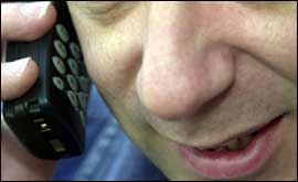 Person on mobile phone