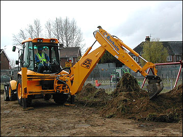 Barhale begin to skim the garden