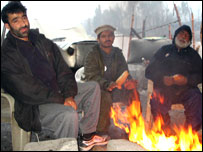 زلزلے سے متاثرہ افراد اور سردی
