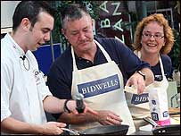 Richard Knights, Stephen Bumfrey and Nicky Barnes.