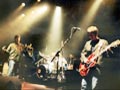 Band playing at a gig