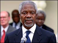 اقوامِ متحدہ کے سیکریٹری جنرل کوفی عنان