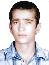 بهنام زارع - عکس از سایت stopchildexecutions.com