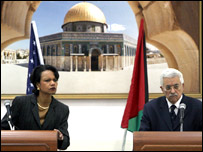 محمود عباس اور کونڈلیسا رائیس