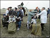 کپسول سويوز پس از فرود