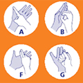 Symbols from the deafblind manual