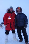 Glenn Morris and Simon Kamanurq in the Arctic