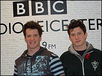Ben and Micheal Sewell at BBC Leicester