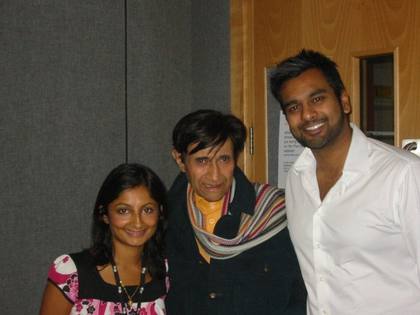 Rajini and Murtz with Bollywood legend Dev Anand