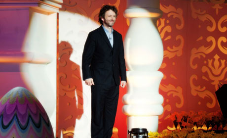 Michael Sheen on Ruth Jones' Easter Treat. Photo: BBC/Tidy Productions Ltd