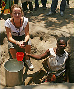 Emily Eavis in Mozambique