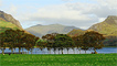 Llyn Nantlle Uchaf and views over Snowdon by the valley walker