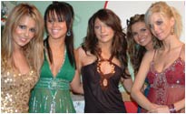 Girls Aloud backstage