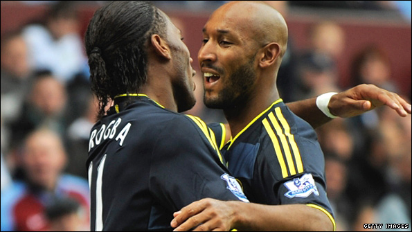 Nicolas Anelka and Didier Drogba 