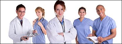 a group of doctors and nurses