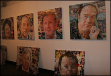 Local faces make up the exhibition