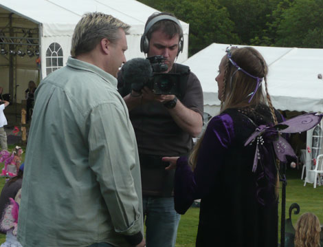 David gets in touch with his fairy side at the festival