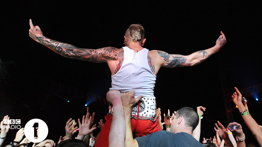 The Prodigy at on the main stage at Big Weekend