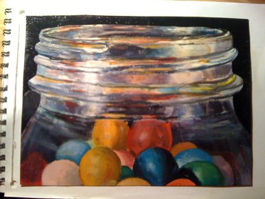 sweets in jar. recreation