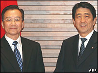 Wen Jiabao ve Shinzo Abe