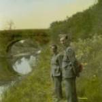 Bill Ratcliffe and Jack Brent, taken on the canal bank going into Trowbridge. June 1941