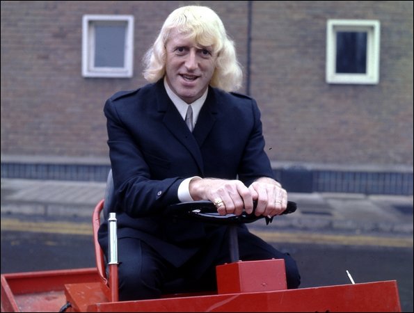 Sir Jimmy Savile on another form of transport