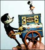 Mickey and Minnie Mouse barrel organ