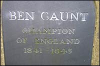 The grave of Ben Caunt