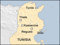 Hartë e Tunizisë