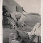 Geoff Crickmer D.F.M. takes a bath