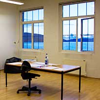 Alwynne's desk in Bergen