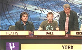 Matt Platts on University Challenge