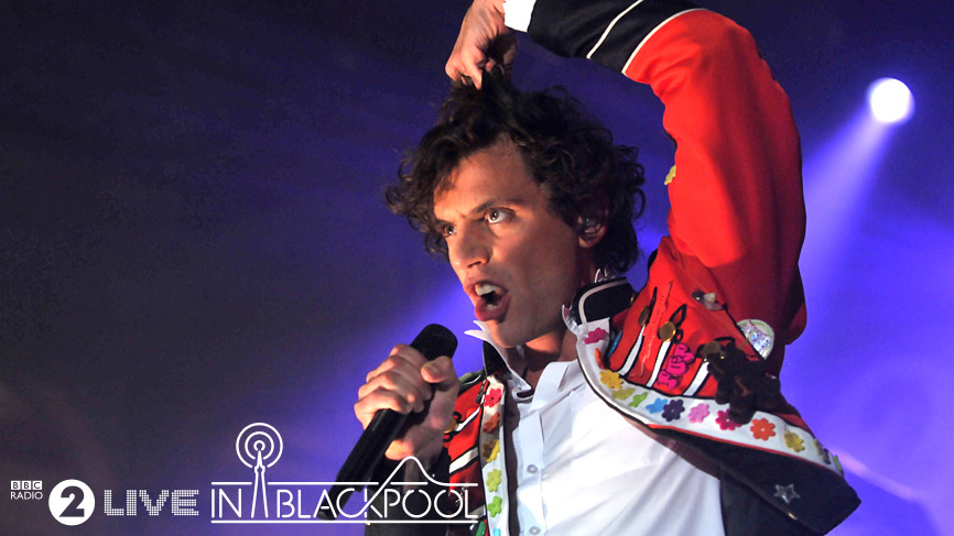 Mika performing at Radio 2 Live In Blackpool