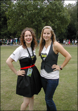 Frankie Ward and Rachel Tandy at Underage Festival