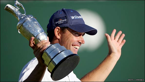 Padraig Harrington wins the Open in 2008